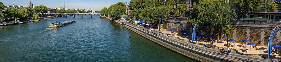 Aménagement de la voie sur berge - Paris Plages 2015