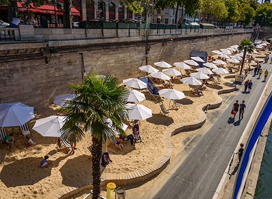 Aménagement d'espaces événementiels - Paris Plage 2015